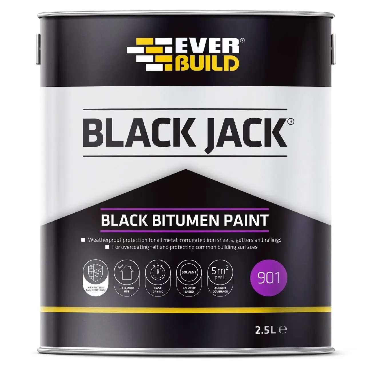 Black Bitumen Paint 2.5L