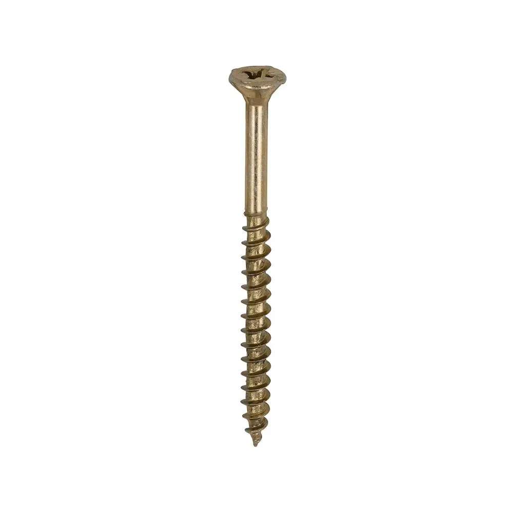 Premium Multi-Use Screws - Double Countersunk - Yellow - 6.0 X 80 (Qty.200)