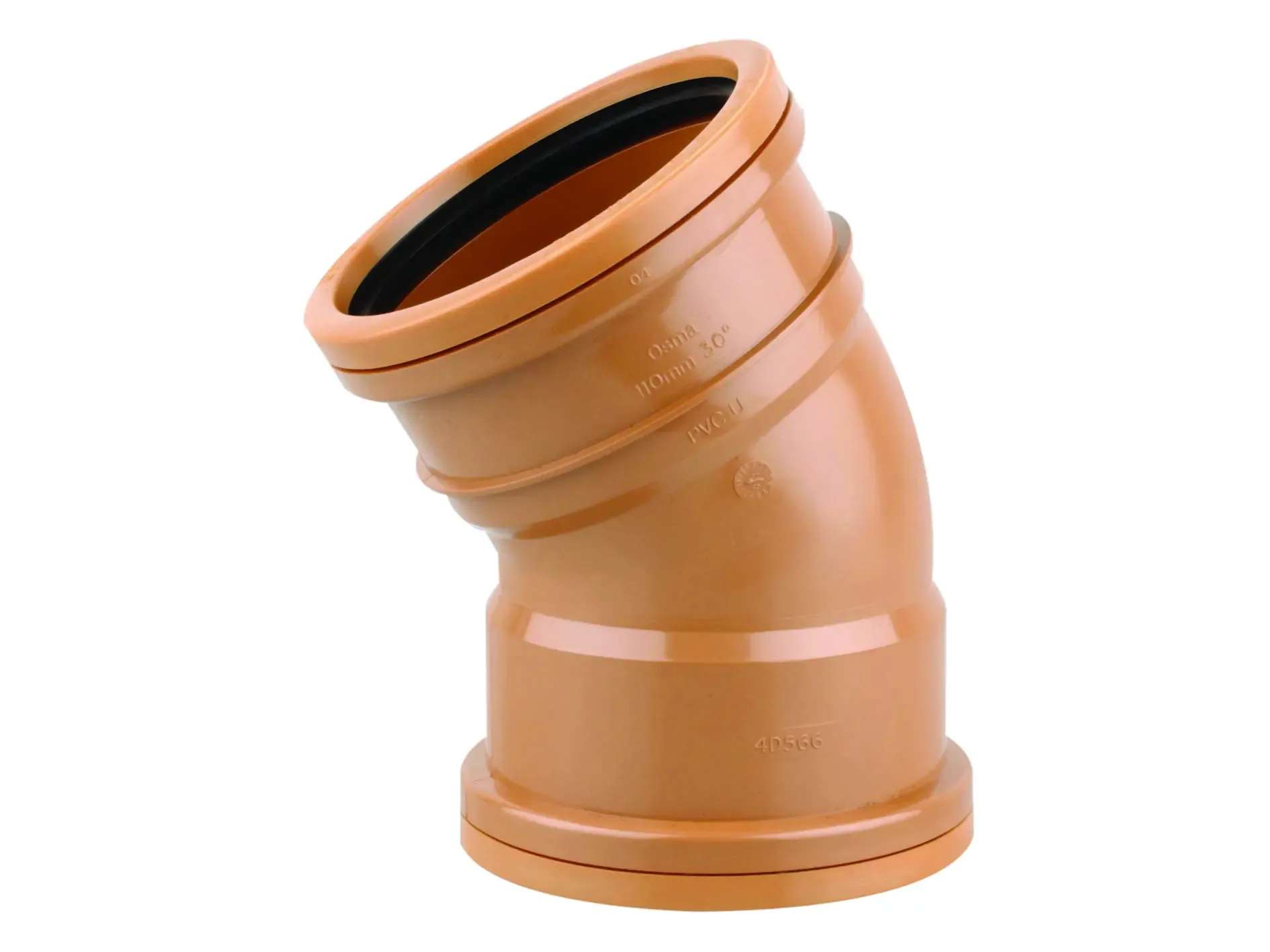 Double Socket Short Radius Bend 30° 110mm