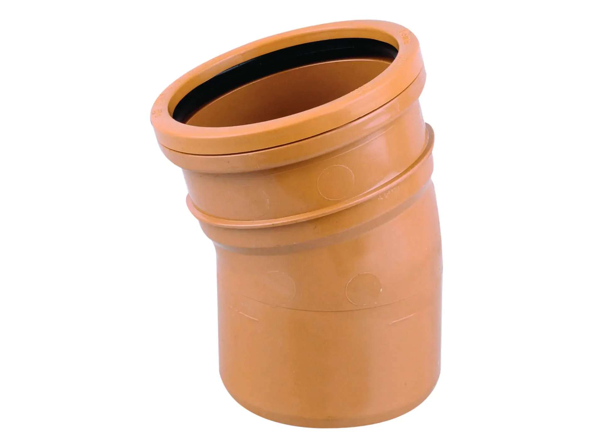 Short Radius Bend 15° Single Socket 110mm