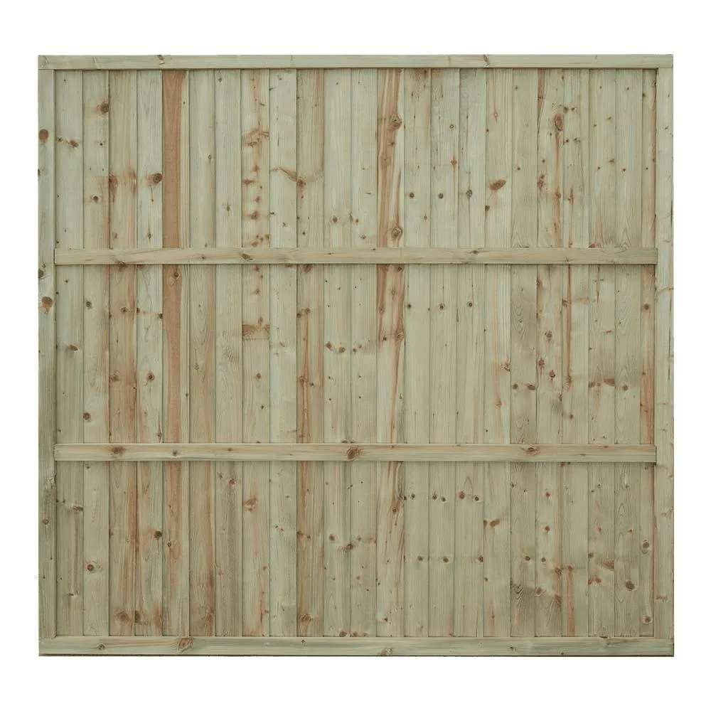 Superior Featheredge Fence Panel Green 1830 x 1800mm (6x6ft)