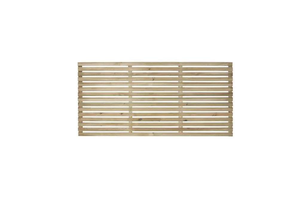Slatted Fence Panel Natural 1800 x 900mm (3x6ft)