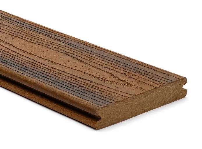 Trex® Transcend® Grooved Deck Board 4.88m Spiced Rum