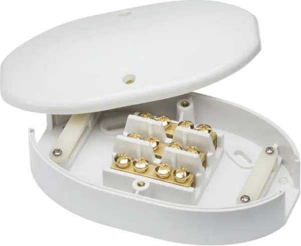 60A Junction Box 3-Terminal – White