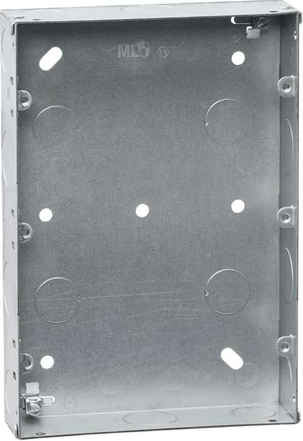 9-12 Gang 35mm galvanized steel box (Steel)