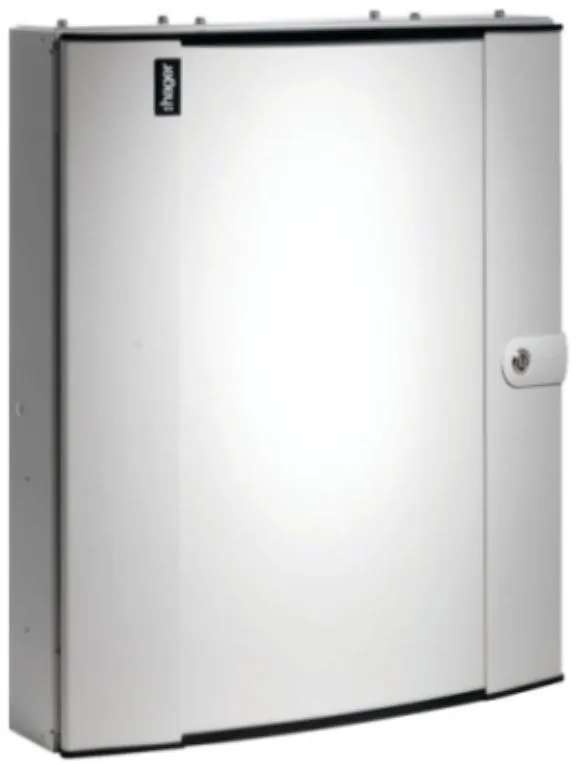 Hager JK104BG Distribution Board 4 Way TPN 125A Plain Door