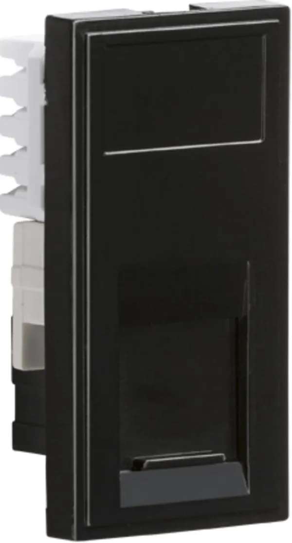UTP CAT6 RJ45 Outlet Module 25 x 50mm – Black