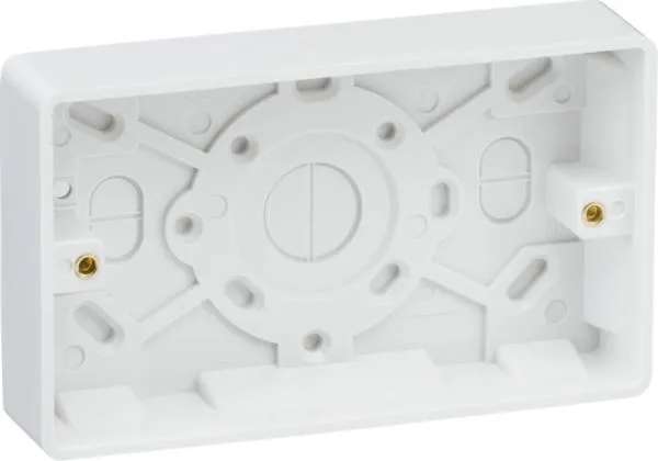 Curved Edge Double 25mm Pattress Box