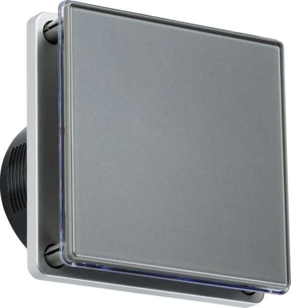 100mm/4 inch LED Backlit Extractor Fan with Overrun Timer – Grey