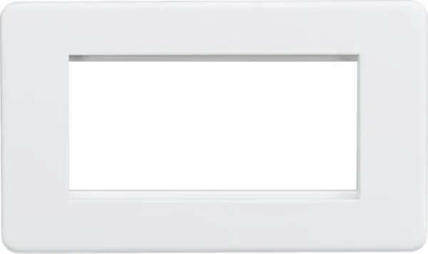 Screwless 4G Modular Faceplate – Matt White