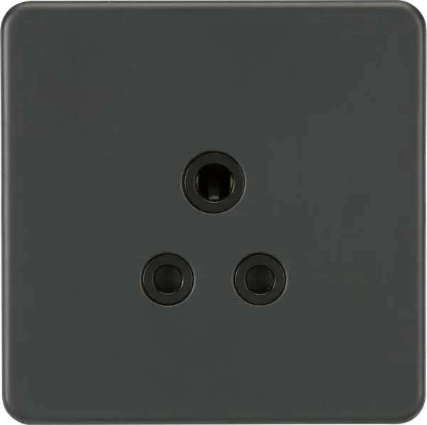 Screwless 5A Unswitched Socket – Anthracite