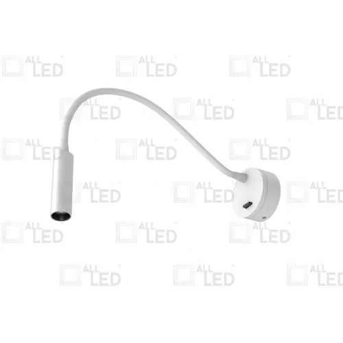 AWLG030WH/30 Polar White Wall Mounted Adjustable Neck LED 3000K Reading Light