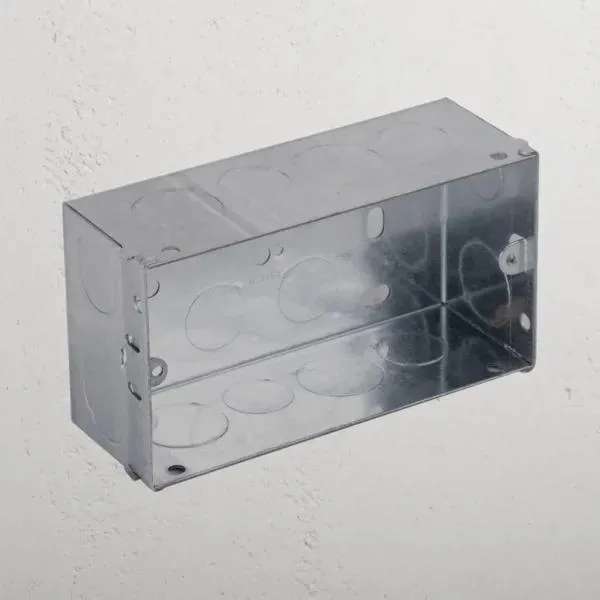 Corston Double Metal Back Box 47mm