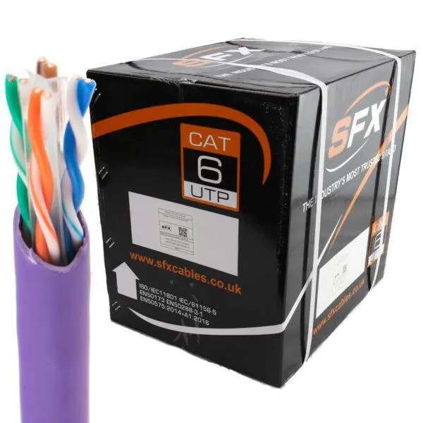 CAT6 LSZH Purple CPR DCA 305m 250 MHz