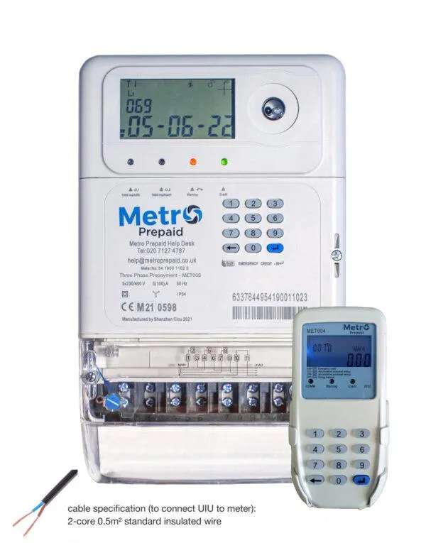MET008 – METRO DIGITAL PREPAID METER – THREE PHASE