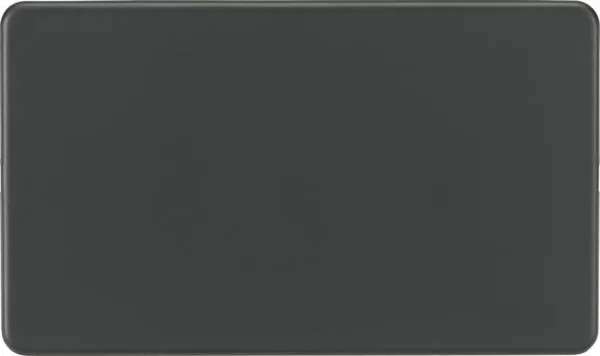 Screwless 2G Blanking Plate – Anthracite