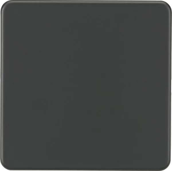 Screwless 1G Blanking Plate – Anthracite